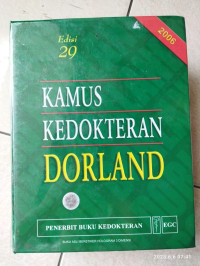 Kamus Kedokteran Dorland Ed.29