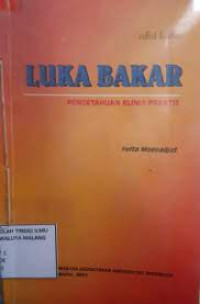 Luka Bakar Pengetahua Klinis Praktis Ed.2