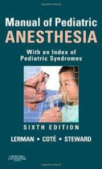 Manual of Pediatric Anesthesia